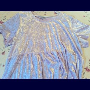 Velvet, boxy, empire waist, dress